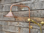 Unlacquered Solid Copper Outdoor Shower System with Copper Showerhead