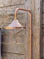 Unlacquered Solid Copper Shower System with Copper Shower Head – Handcrafted Rustic Outdoor Garden Shower Set