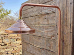 Unlacquered Solid Copper Shower System with Copper Shower Head – Handcrafted Rustic Outdoor Garden Shower Set